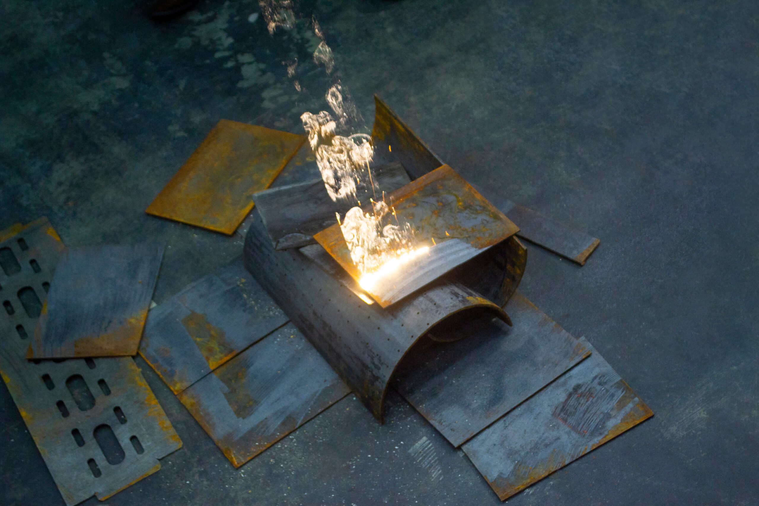 Laser metal cleaning. Metal cleaning with laser from rust. New modern innovative Laser metal cleaning. Metal cleaning with laser from rust. New modern innovative technologies. Metal laser cleaning with portable equipment. Cleansing laser. Highly concentrated powerful radiation.
